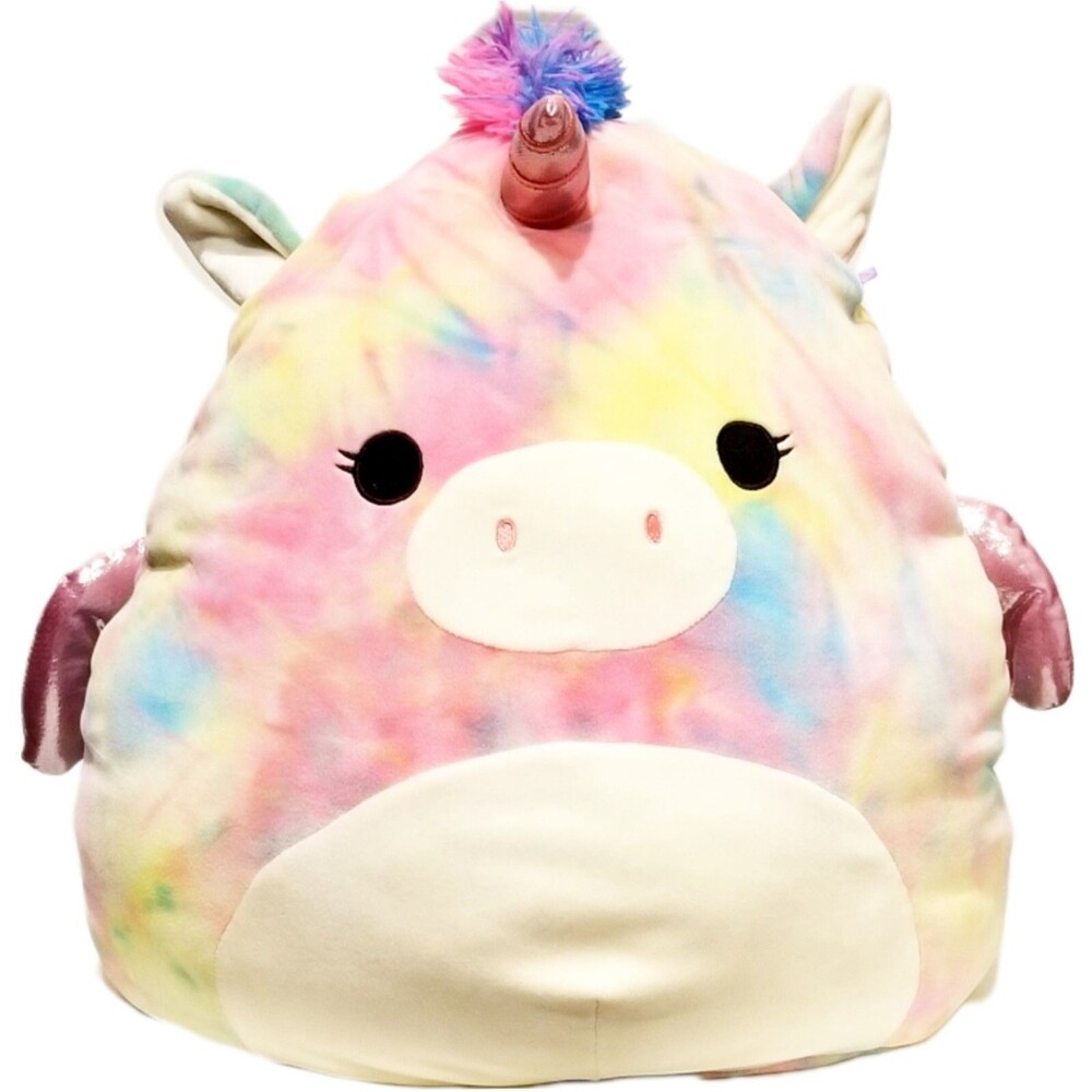 Squishmallows Kellytoy Jaime The Rainbow Pegasus Pegacorn Unicorn Soft Plush 20"